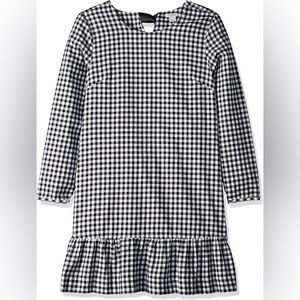 J. Crew Women’s Flannel Gingham Ruffle Mini Dress Black/White Size XL